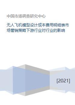 無人機模型設計成本費用明細、市場營銷策略及下游行業影響分析